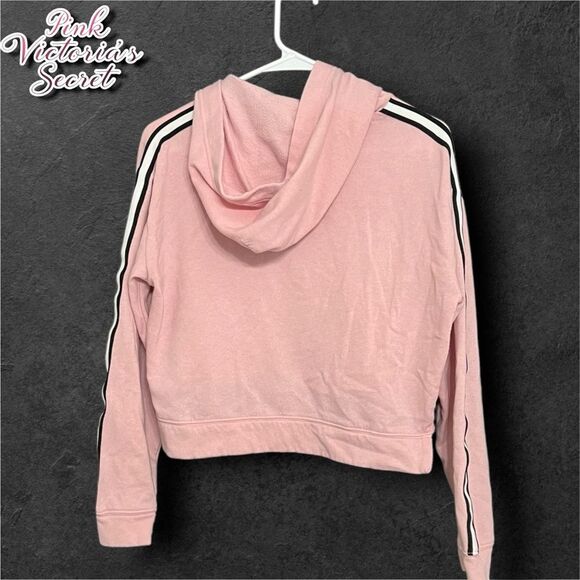 Preowned Victoria’s Secret PINK Long Sleeve Pull Over crop hoodie sweatshirt XS - Picture 6 of 6